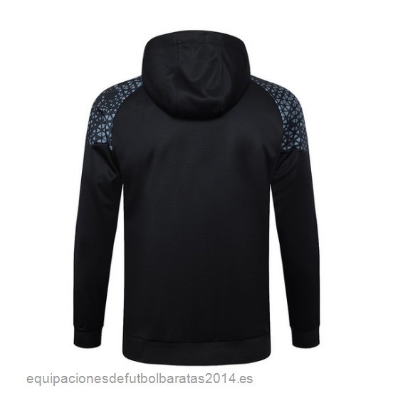 Nuevo Chaqueta Con Capucha Marsella 23/24 Negro Gris Baratas